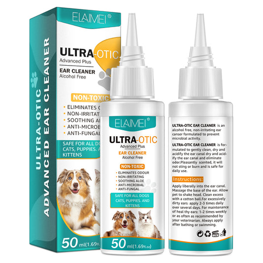 Pet Ear Cleaner 50ml – Gentle Daily Ear Care for Dogs & Cats