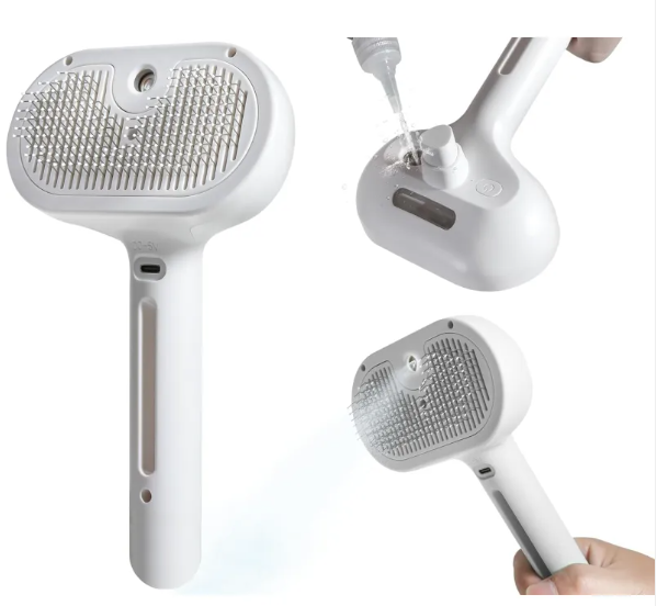 Pet Hair Spray Brush – Detangle & Shine with Every Stroke