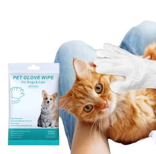 Pet Cleaning Gloves & Wipes – Quick Clean-Up Anywhere