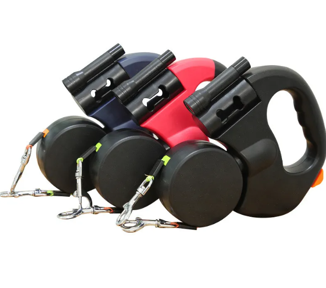 Auto Double Dog Leash – Walk Two Dogs with Total Control