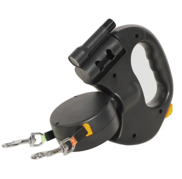Auto Double Dog Leash – Walk Two Dogs with Total Control