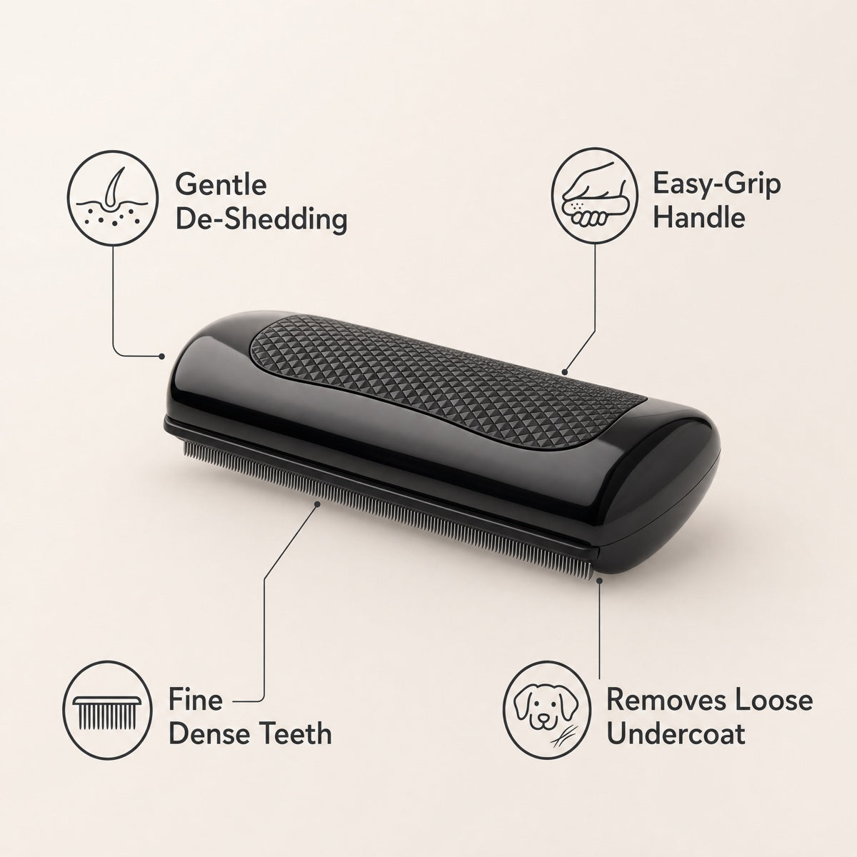 Pet Grooming Comb – Detangle, Deshed & Smooth Any Coat