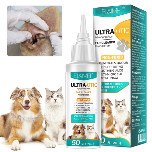 Pet Ear Cleaner 50ml – Gentle Daily Ear Care for Dogs & Cats